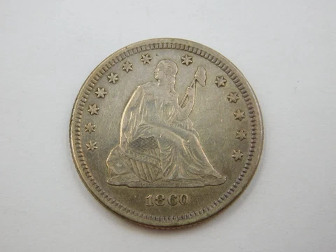 1860 Seated Liberty Quarter  Nice!!!! (906) Cover