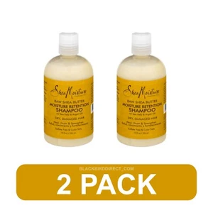 🔥✅ 2pk Shea Moisture Raw Shea Butter Deep Moisturizing Shampoo  13 oz - Picture 1 of 1