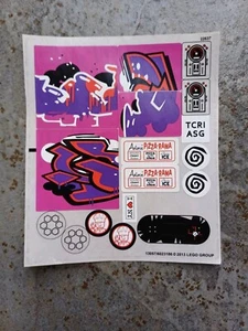 Lego Ninja Turtles Brandneu Stickerbogen 79104 The Shellraiser Street Chase - Bild 1 von 1