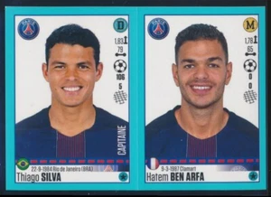 2016-17 Panini Foot Album Stickers Thiago Silva Hatem Ben Arfa #700-701 - Picture 1 of 2