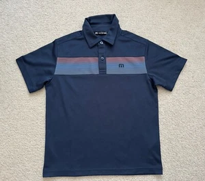 TravisMathew Junior Boys’ Golf Polo Size Small Navy - Picture 1 of 5