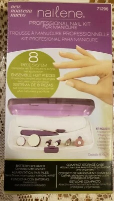 Nailene профессиональный ногтей набор 8 ПК система # 71296 NTRL и акриловые ногти новый в коробке 296 - Изображение 1 из 4