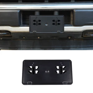 Front Bumper License Plate Bracket Mounting Holder For Ford F-150 2015-20 Black - Picture 1 of 9
