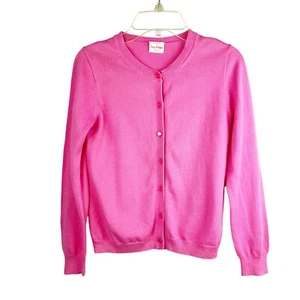 J Crew Crewcuts Casey Cardigan Pink Sweater Button Front Long Sleeves Girls 10 - Picture 1 of 9