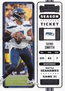 2022 Panini Contenders - Season Ticket Geno Smith #88 - Seahawks - Picture 1 of 2