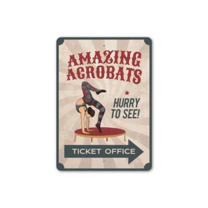 Acrobat Circus Metal Sign - Picture 1 of 4