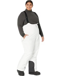 Pantaloni da sci Columbia X1313 donna bianchi taglie forti Iceventure Bib taglia 1X Reg - Foto 1 di 4