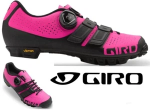 GIRO sica techlace mountain bike shoes BOA clipless cycling 39 CARBON womens 7.5 - Picture 1 of 12