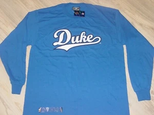 DUKE University BLUE DEVILS Basketball Log Sleeve T-Shirt NWT NEW sz.. LARGE - Picture 1 of 8