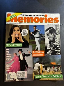 Memories Magazine Aug Sept 1990 Mary Tyler Moore Ted Williams nostalgia - Foto 1 di 2