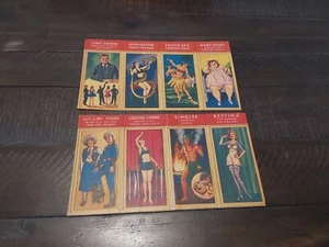 8 1940s Circus Sideshow Card Lot Baby Irene Singlee Bettina Louise Long etc - Picture 1 of 6