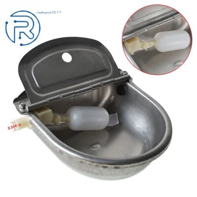 NETUERA Stainless Steel Water Trough Bowl Automatic Drinking Horse Cow Sheep Auto Fill