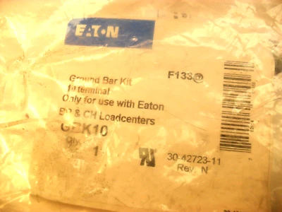 EATON GBK10  Bar Kit, 10 Terminal, Length: 4.26 inches (109.0 mm) Sealed Bag - Image 1 of 3