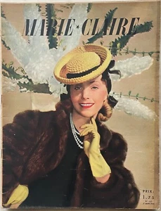 MARIE-CLAIRE n° 157 du 1er Mars 1940 ancienne revue mode couture pour femme - Imagen 1 de 3