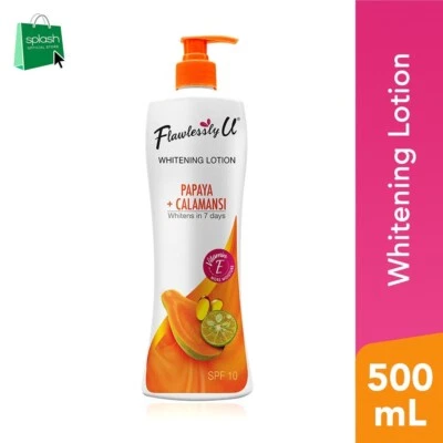 Flawlessly U Papaya Calamansi Lotion with PUMP 500ml SPF10 - Philippines