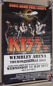 ๐ฅ2010 KISS Sonic Boom Tour Subway Poster Jumbo Wembley Arena UK - Picture 1 of 6