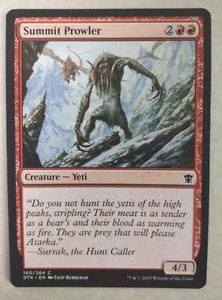 Magic The Gathering MTG "Summit Prowler" Dragons of Tarkir 160/264 quasi nuovo! - Foto 1 di 2