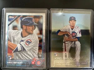 2015 Topps Kris Bryant #616 RC & Kris Bryant 2015 Stadium Club # 300 RC - Picture 1 of 2