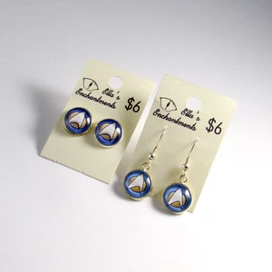 Pendientes Star Trek azules de próxima generación - Imagen 1 de 1