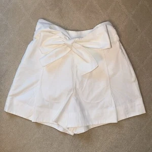 J Crew White Bow Shorts - Picture 1 of 6