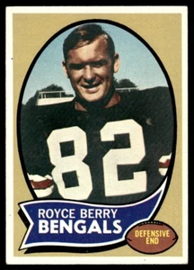 Topps Royce Berry 1970 radiocontrol Cincinnati Bengals #86 - Imagen 1 de 2