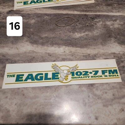 Classic ROCK 103, EAGLE, 96X Memphis Radio Station Stickers from 1980s-90s Era. - Image 1 of 4