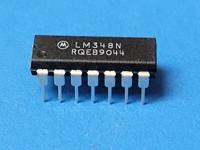 MOT, TI, NSC (5 PCS) LM348N NSC, MOT, TI, Op Amp Quad High Gain Amplifier ±18V PDIP14