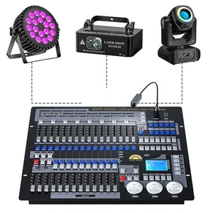 Controller 1024 canali DMX512 console professionale pannello di controllo luce DMX controllo rack - Foto 1 di 11