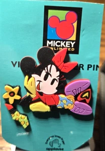 Mickey Unlimited Applause Vinyl Scatter Minnie Mouse Pins Free Returns - Picture 1 of 2