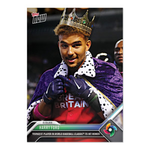 2023 TOPPS NOW WBC-37 HARRY FORD - YOUNGEST PLAYER IN WBC CLASSIC TO HOMER