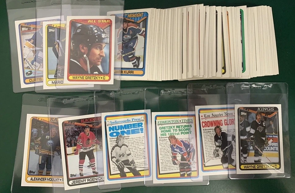1990-91 Topps Hockey SET BREAK singles - stars, commons, HOFers - #201-396 - Image 1 of 1