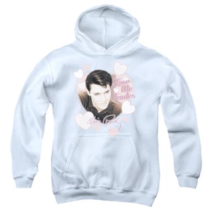 Elvis Presley Kids Hoodie Love Me Tender White Hoody - Picture 1 of 1