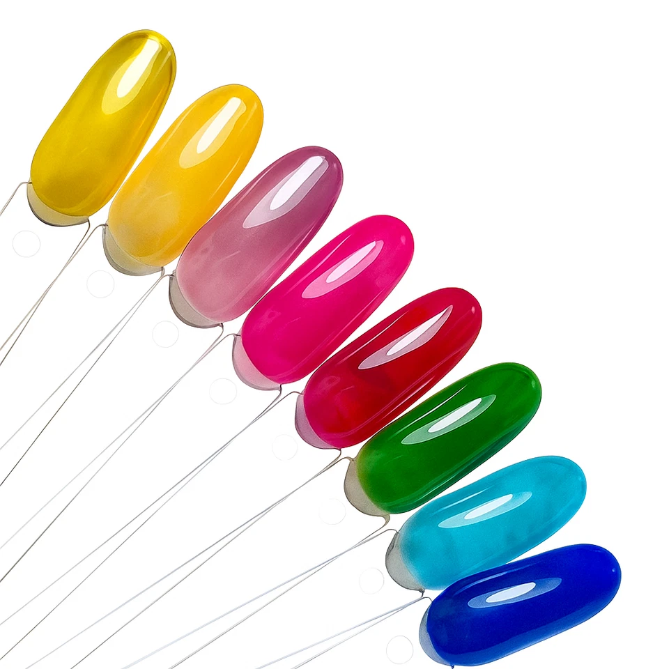 5ml UV-Glasgel Pinselflasche – 8 Farben: Pink, Blau, Rot, Grün, Lila, Rot, Gelb - Bild 1 von 4