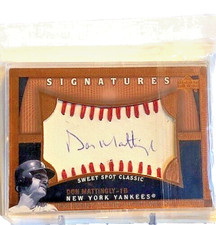 2005 Upper Deck Sweet Spot Don Mattingly Auto Classic Signatures #DM
