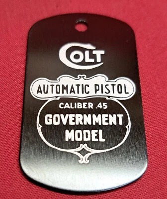 Colt Firearms 1911 Government Dog Tag - Image 1 of 2