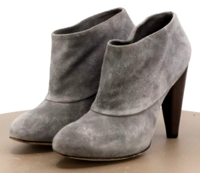 Cole Haan Women's Heeled Booties Boots Size 8 B Suede Gray - Image 1 of 4