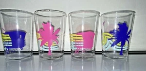 Juego de 4 vasos de melamina de palmera con temas de verano de Target -- NUEVOS - Imagen 1 de 1