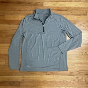 Travis Mathew Quarter Zip Pullover Men’s M Gray Performance Golf Lightweight - Picture 1 of 8