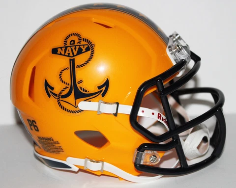 2016 Navy Midshipmen Custom Riddell Mini Helmet vs Army Cover