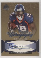 2006 SP Authentic Chirography Signatures Brandon Marshall #CH-BM Rookie Auto RC