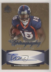 2006 SP Authentic Chirography Signatures Brandon Marshall #CH-BM Rookie Auto RC