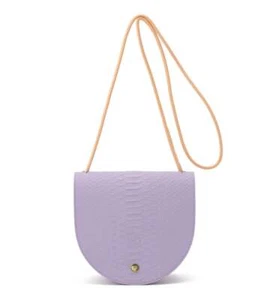 IL BISONTE Crossbody bag natural leather Lavender - Foto 1 di 9