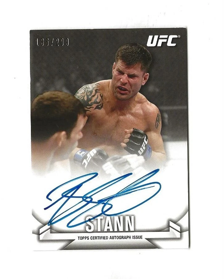 2016 Topps UFC BRIAN STANN Autographed #136/209 Card - Image 1 of 1