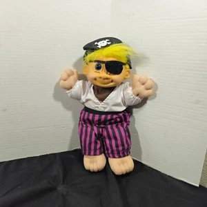 Russ Berrie 12" Troll Doll Dressed in Halloween Costume "Sinbad" The Pirate - Picture 1 of 12