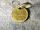 Duckhams Brass Key Tag 5/- reward for return with Keys to Alexander Duckham & Co