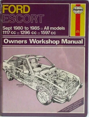 Haynes - Ford Escort (Septiembre 1980A 85) Todo Modelos Amo Taller Manual Usado - Imagen 1 de 4