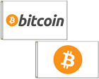 Flaga Bitcoin Bitcoin akceptowany tutaj Poliester 2x3 stopy lub 3x5 stóp / 90x150cm lub 60x90cm