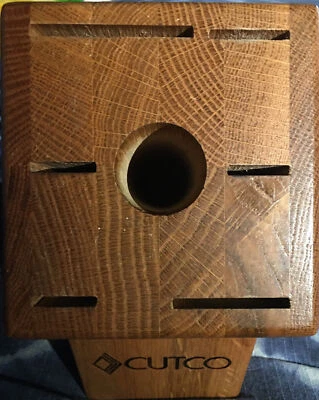 Juego de galera CUTCO bloque #1743 7 ranuras acabado roble miel EE. UU. solo bloque - LIMPIO Foto 1 de 4