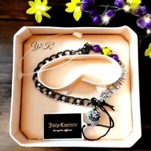JUICY COUTURE Y2K Vintage Stone and Pave Crystal Bracelet - Picture 1 of 11