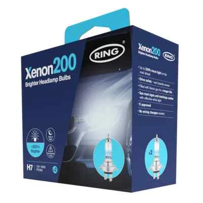 RING H7 Xenon200 RX2077 Performance Headlight Bulbs +200% - Image 1 of 4